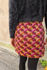 Picture of fuchsia geometric skirt