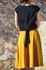 Picture of flared midi skirt in mustard