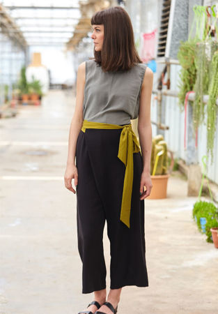 Picture of Geometric Jumpsuit in Grey - Black - Lime