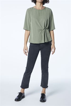 Picture of "it's complicated" top in olive
