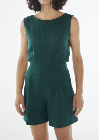 Picture of Low back playsuit in green