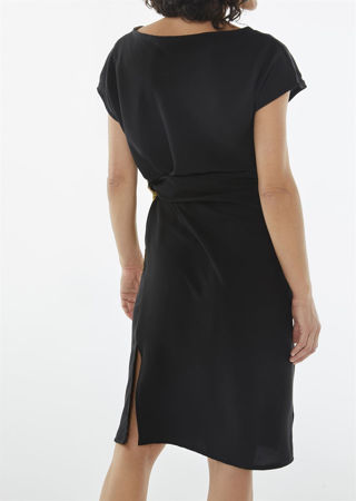 Picture of "ariadne" midi dress in black - animal