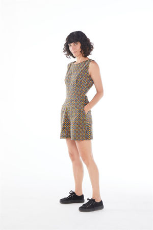 Picture of "geometric tiles" playsuit 