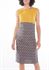 Picture of Bodycon dress in mustard- blue