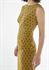 Picture of Bodycon dress in mustard leaves