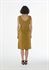 Picture of Bodycon dress in mustard leaves