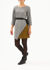Picture of mini slit dress in grey-olive