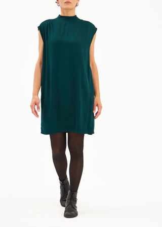 Picture of collar dress sleeveless winter green