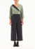 Picture of wide leg "flying lapel" jumpsuit