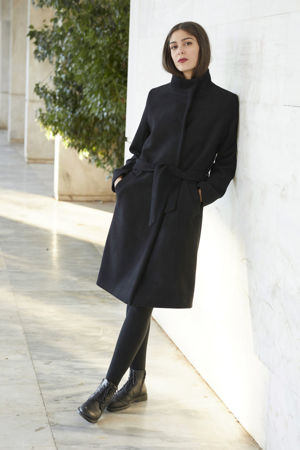 Picture of the "JUST" coat in black