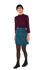 Picture of "free" mini skirt in teal