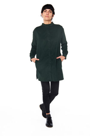 Picture of mao shirt dress in pine green