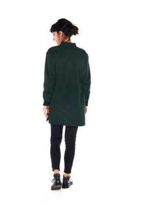 Picture of mao shirt dress in pine green