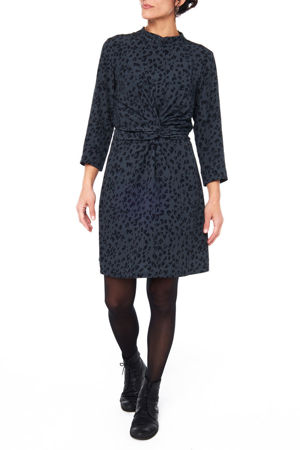 Picture of twisted shirt dress in animal