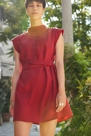 Picture of "space mao"  dress in red