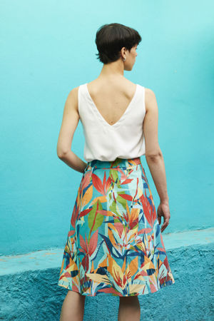 Picture of jungle midi "free" skirt