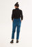 Picture of high waist carrot pants in blue teal