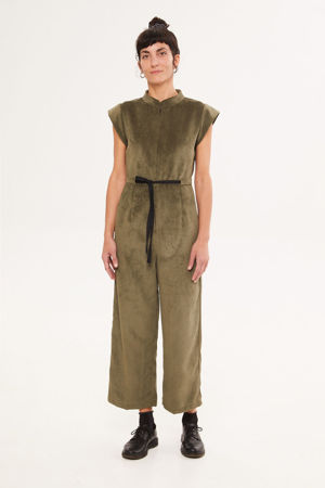 Picture of Basic jumpsuit in olive green