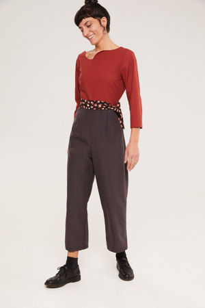 Picture of curved neck jumpsuit