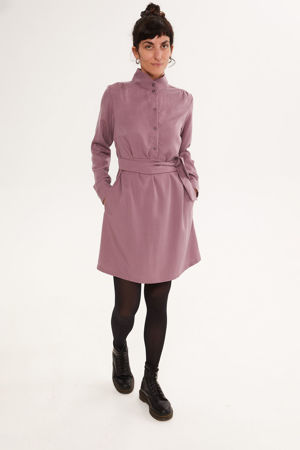 Picture of "swan" dress in greyish lilac