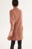 Picture of oversized knit dress in pink chocolate