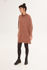 Picture of oversized knit dress in pink chocolate