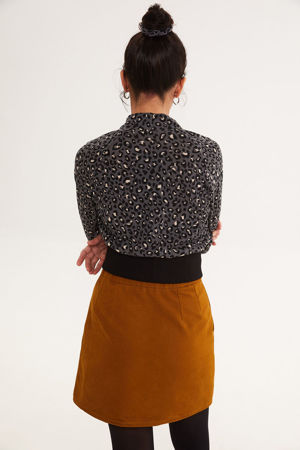 Picture of honey mustard mini skirt