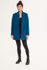 Picture of "curves" coat in vivid blue