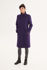 Picture of the diagonal fitted coat in purple