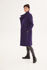 Picture of the diagonal fitted coat in purple