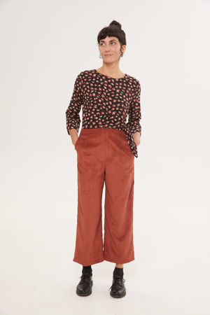 Picture of wrap jumpsuit in animal pomegranate