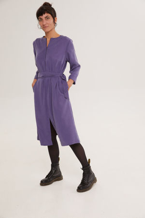 Picture of A-line midi dress purple