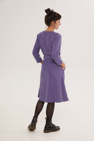 Picture of A-line midi dress purple