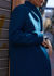 Picture of "curves" coat in vivid blue