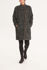 Picture of oversized raglan coat in black snow