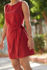 Picture of wrap mini dress in red