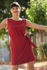 Picture of wrap mini dress in red