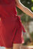 Picture of wrap mini dress in red