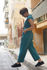 Picture of Basic jumpsuit in greyish teal