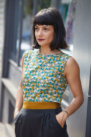 Picture of "black floral" low back jumpsuit
