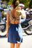 Picture of "knot" dress in blue - animal