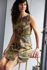Picture of "olive blossom" wrap mini dress