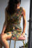 Picture of "olive blossom" wrap mini dress