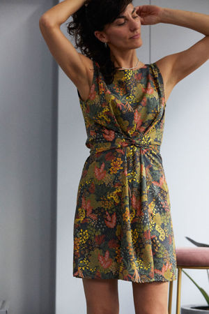 Picture of "olive blossom" wrap mini dress