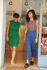 Picture of Low back jumpsuit in red-blue