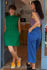 Picture of Low back jumpsuit in red-blue