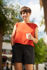 Picture of pleat pocket shorts in black