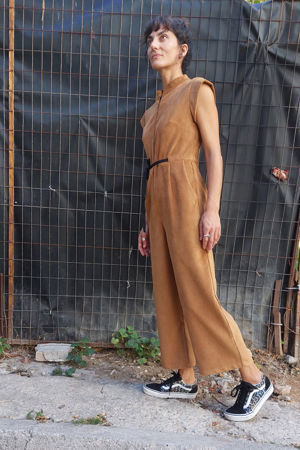 Picture of Basic jumpsuit in ochre