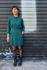 Picture of "pocket" dress in dark green