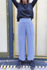 Picture of high waist pants in greyish blue